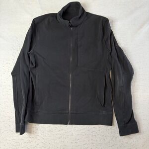 Lululemon Sojourn Jacket Mens Large Black Full Zip‎ Mock Neck Athletic